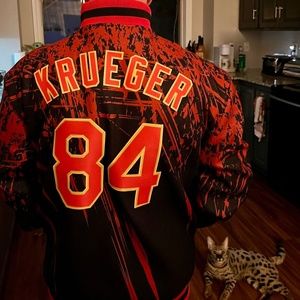 Custom Freddy Krueger Letterman Jacket A Nightmare On Elm Street (Medium)